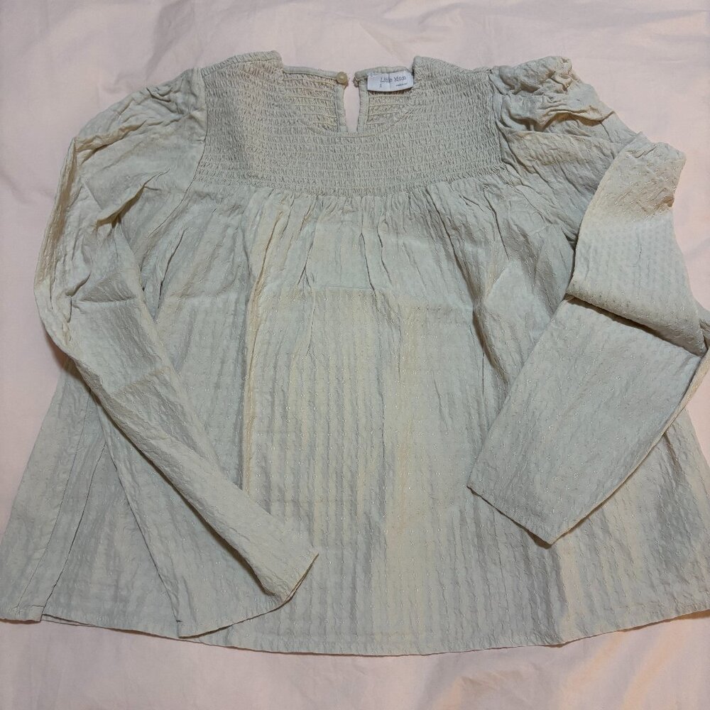 Aritzia Little Moon Matte Pearl Blouse